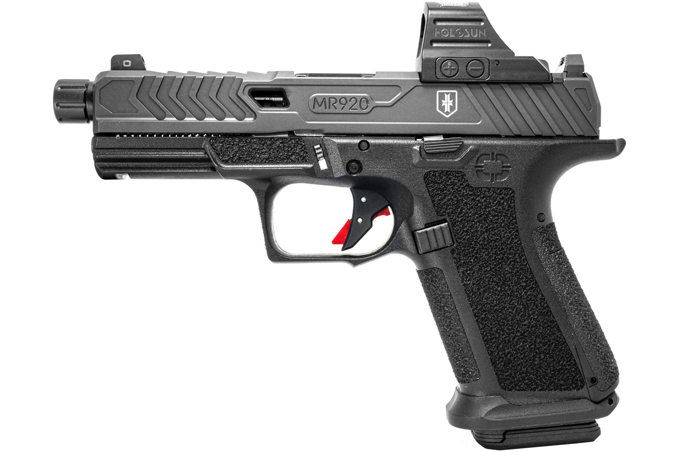 Shadow Systems MR920 War Poet 9mm Pistol with Holosun 507c Red Dot and Threaded Fluted Barrel