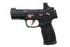 SIG SAUER ROSE W/OPTIC 22 LR 20+1 4` BLACK BARREL, BLACK ANODIZED SERRATED W/OPTIC SLIDE,