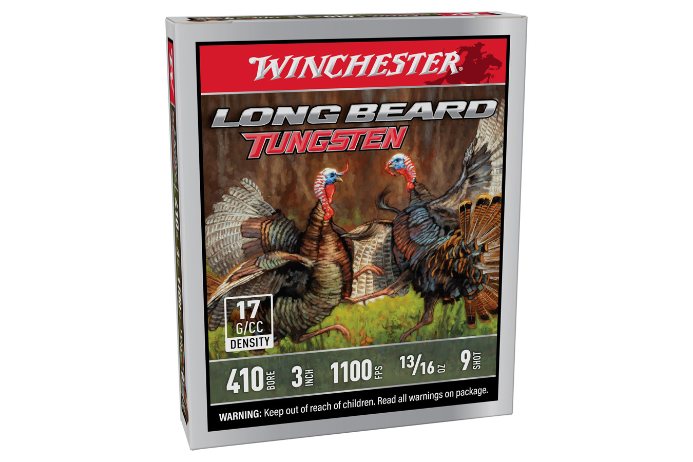 Winchester 410 Gauge 3 Inch 13/16 oz 9 Shot Long Beard Tungsten 5/Box