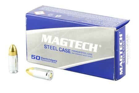 MAGTECH 9MM 115GR FMJ STEEL 50/1000