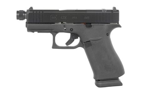 MOS SLIM SUB-COMPACT 9MM LUGER 15+1 3.41` BLACK THREADED BARREL, STEEL OPTIC REA