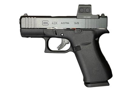 GLOCK 9MM, 3.41` BARREL, GLOCK MARKSMAN BARREL, NDLC FINISH, BLACK, NO FINGER GROOVES,