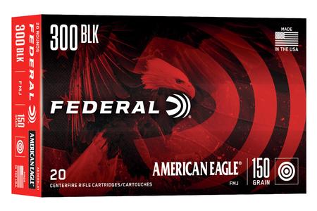 Federal 300 Blackout 150 gr FMJ Boat Tail American Eagle 20/Box