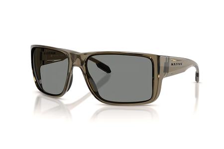 BADLANDS XL SMOKEY QUARTZ WITH GREY POLARIZED LENSES