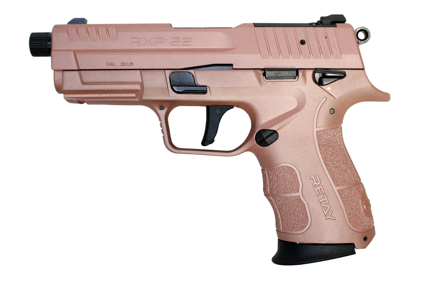 Retay RXP22 22LR Optic Ready Rimfire Pistol with Rose Gold Finish and Threaded Barrel