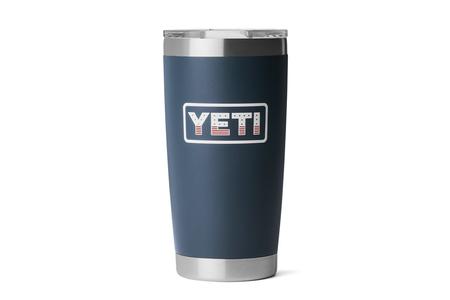 RAMBLER 20 OZ TUMBLER MS NAVY/BADGE