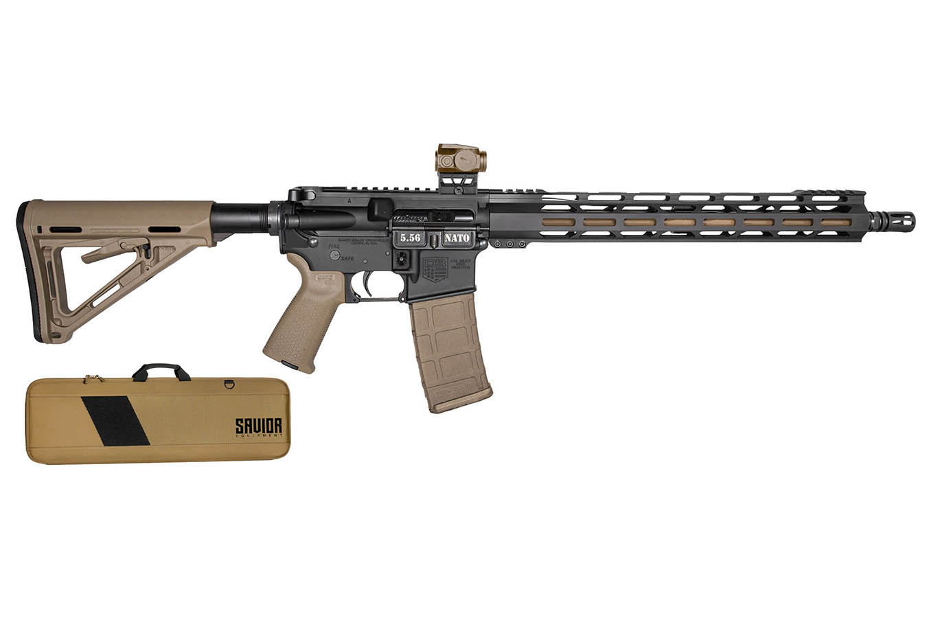 Diamondback DB-15 5.56mm Semi-Auto Rifle with Viridian Venta Green Dot and Savior Case