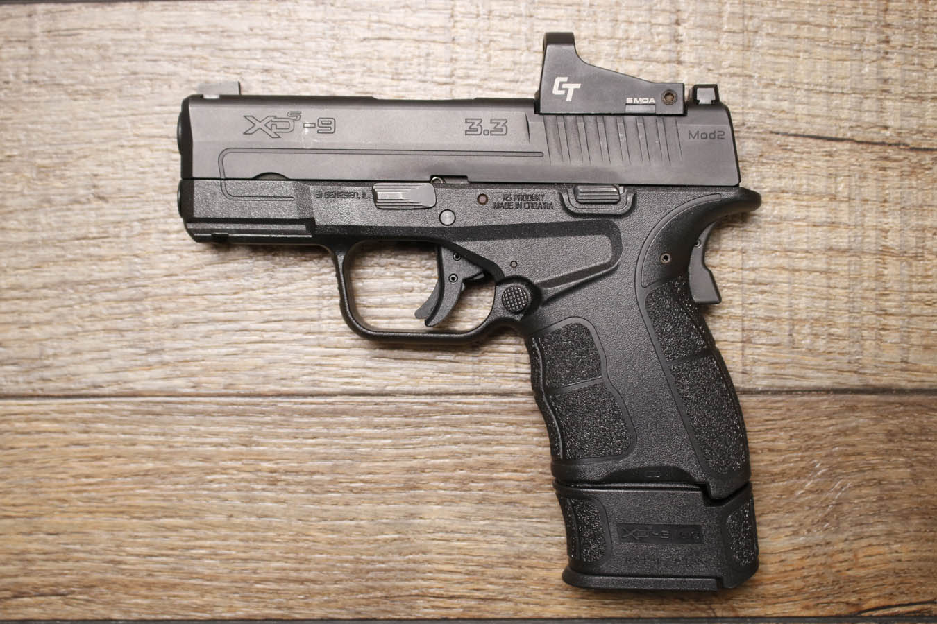 Springfield XDS-9 9mm Police Trade-In Pistol with Crimson Trace Red Dot