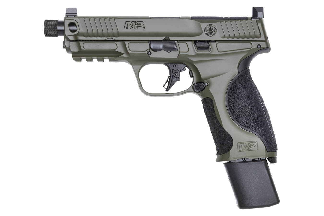 Smith & Wesson M&P9 M2.0 Metal 9mm Optic Ready Performance Center Pistol with Threaded Barrel and OD Green Finish