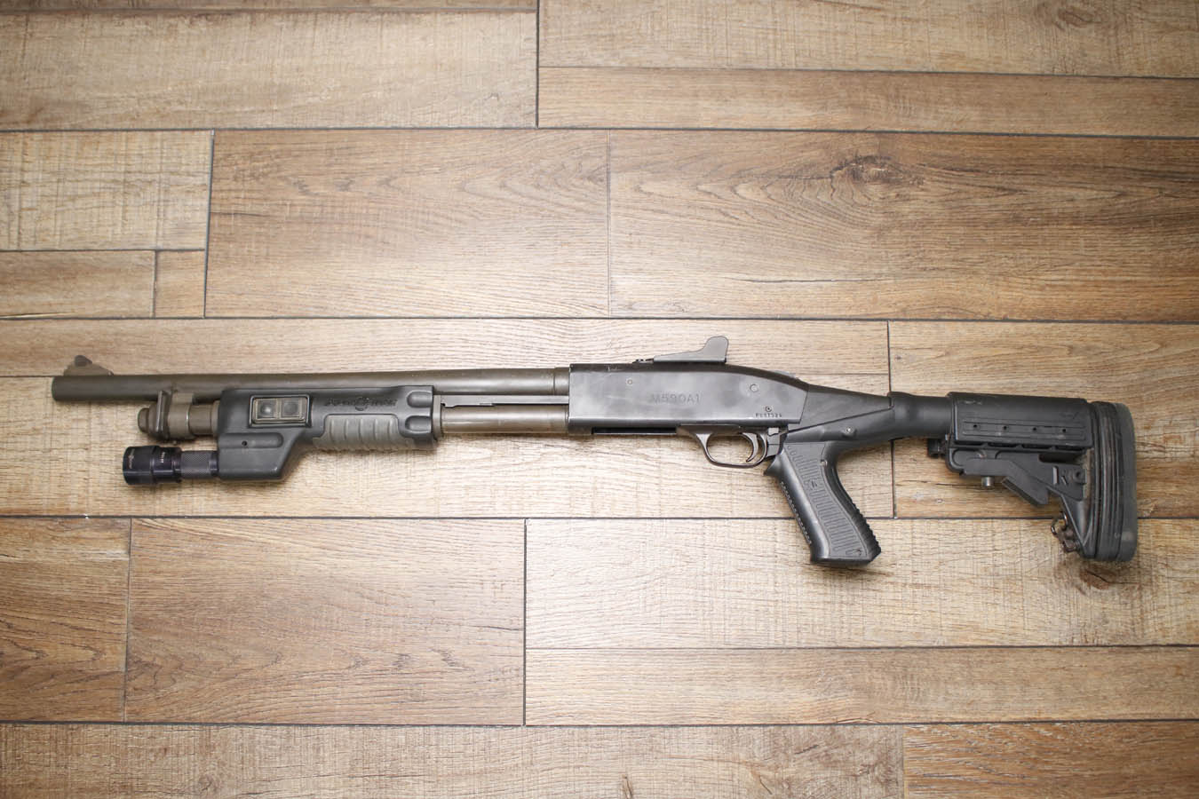 Mossberg M590A1 12GA Police Trade-In Shotgun with SureFire Forend