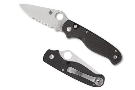 SPYDERCO BUTTONUP CF PS 3.27 BK/SLV