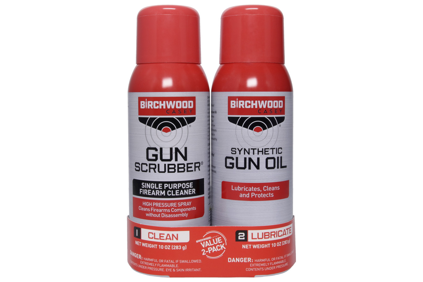 Birchwood Casey Gun Scrubber & Synthetic Gun Oil Aerosol Combo Pack