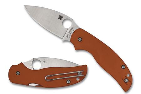 SPYDERCO SAGE 5 BRNT G-10 3 ORG