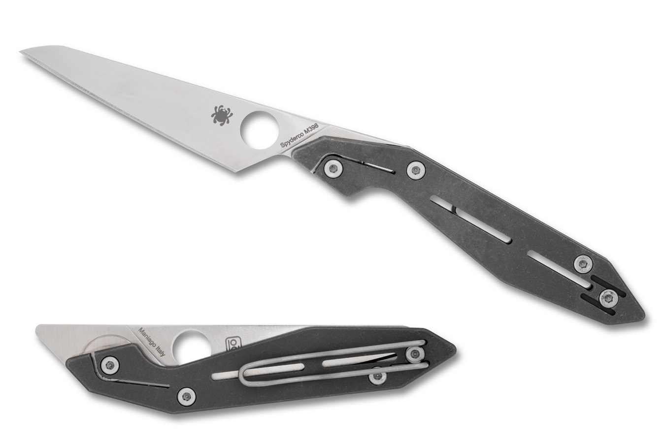 Spyderco NAND Folding Knife Gray Titanium