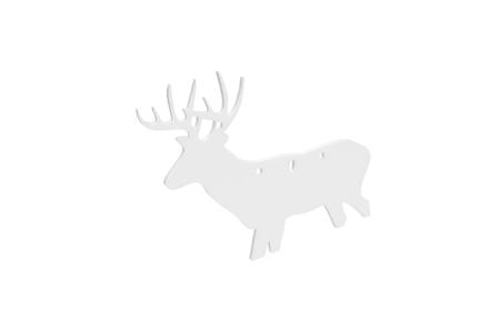 B/C AR500 3/8 SILHOUETTE DEER WHT