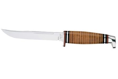 FIXED BLADE WITH LEATHER SHEATH