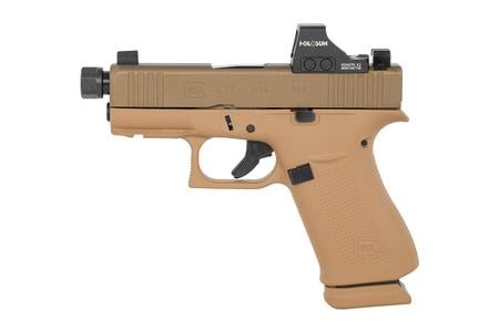 G43X 9MM LUGER 15+1 3.41` STEEL SERRATED SLIDE AMBIDEXTROUS FDE WITH OPTIC