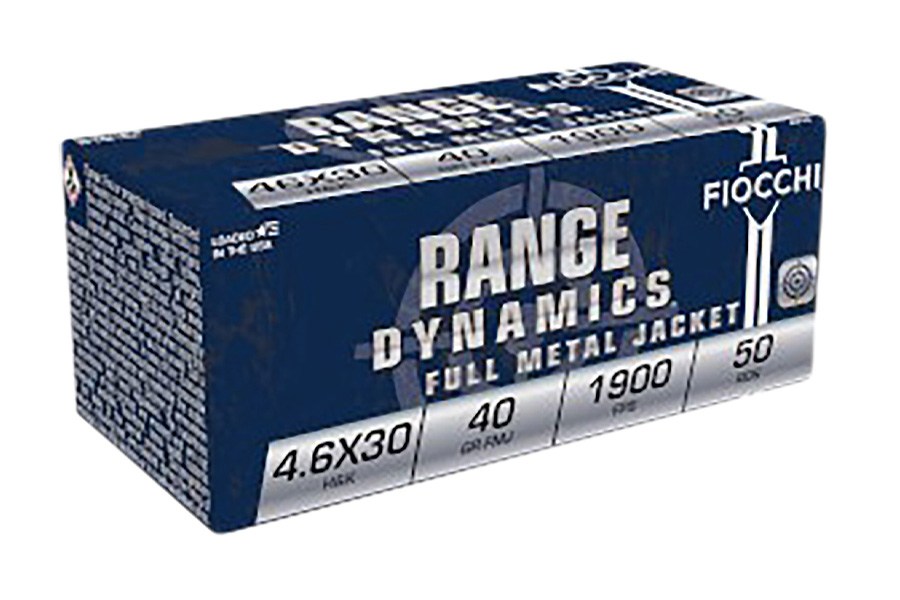 Fiocchi 4.6x30mm 40gr Range Dynamics FMJ 50/Box