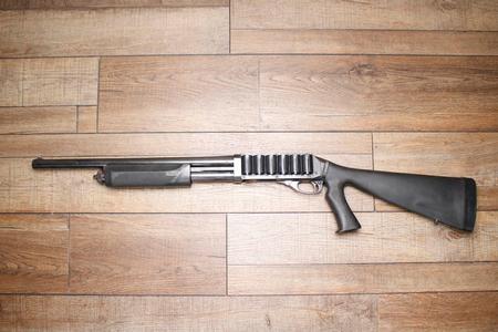 870 POLICE MAGNUM (TEXTURED FOREGRIP) (PISTOL GRIP) (SATIN FINISH) 12GA USED