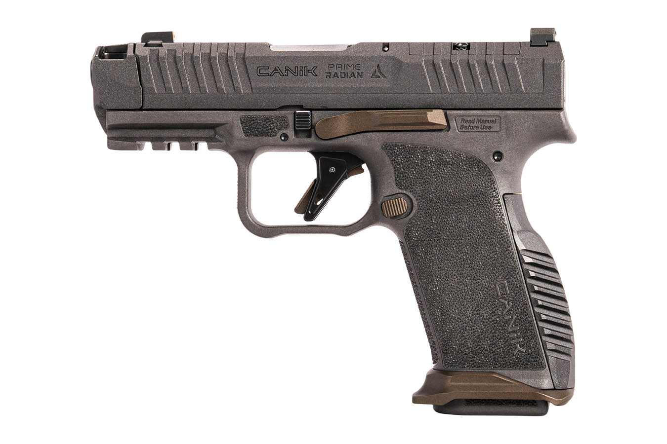 No. 4 Best Selling: CANIK PRIME RADIAN 9MM LUGER 3.8BBL (2)17RD MAGS GRAY