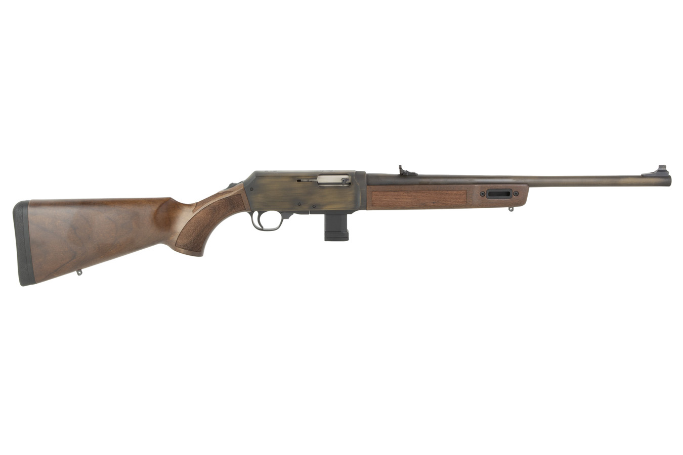 Henry Homesteader 9MM Semi-automatic Rifle with Walnut Stock and Magwell for Glock Style Magazines