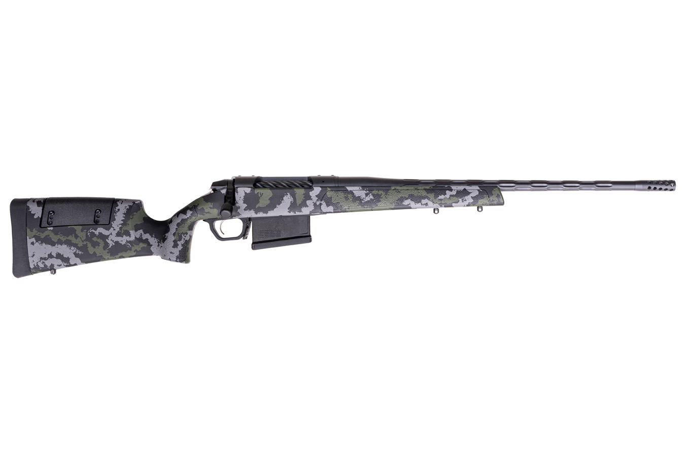 Weatherby 307 Range XP2 7MM PRC Bolt-action Rifle with Green/Gray Sponge Pattern