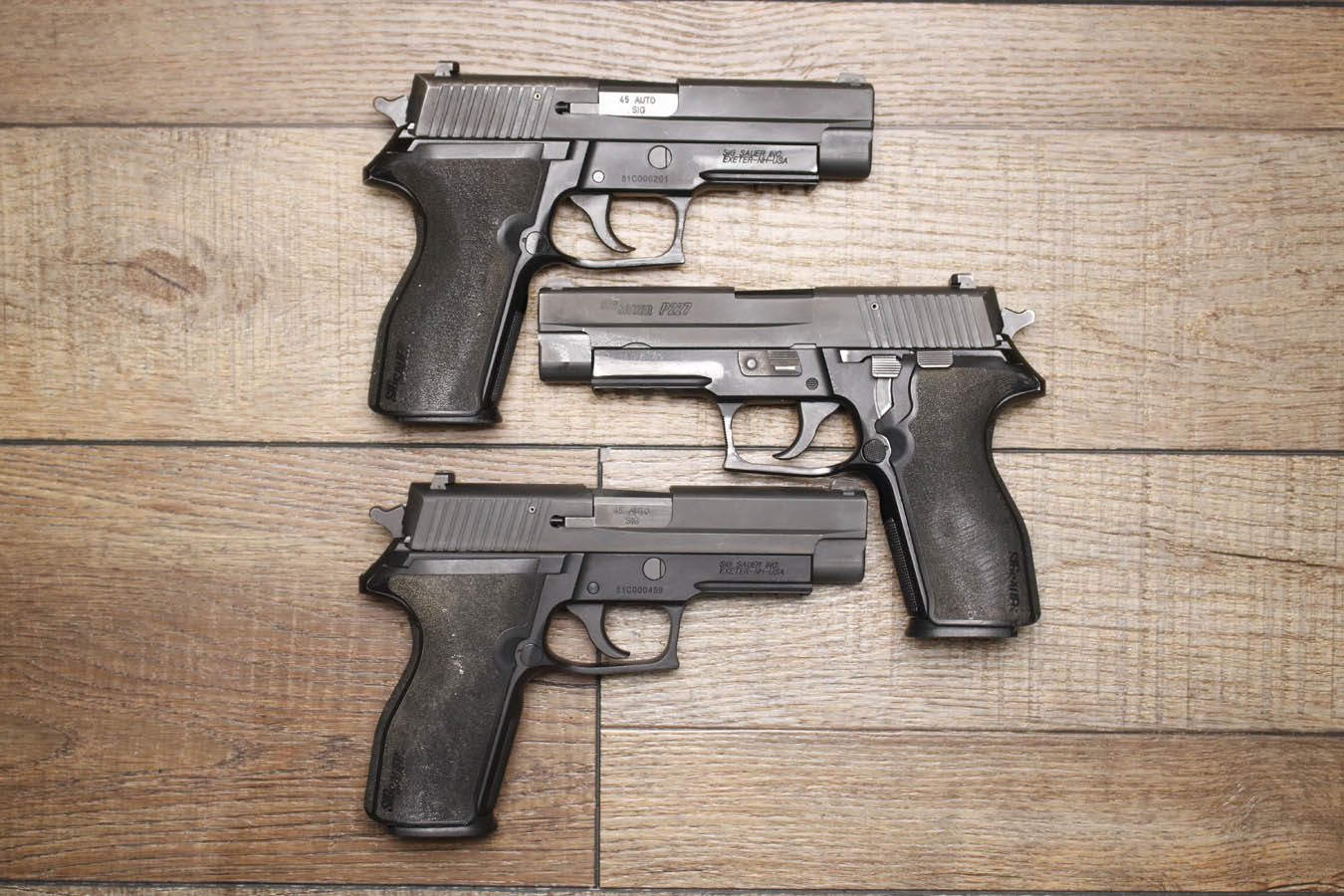 Sig Sauer P227 45 ACP Police Trade-In Pistol with Night Sights (Fair Condition)