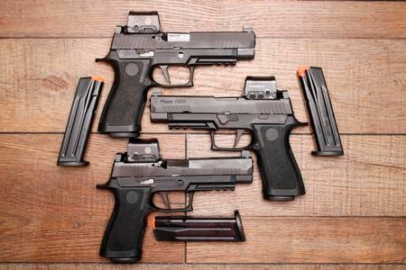SIG SAUER P320 FULL SIZE 9MM ROMEO2  NIGHT SIGHTS POLICE TRADE-IN (VERY GOOD) CONDITION