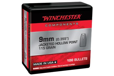 WIN WB9JHP115X     BUL 9MM    115 JHP RETL  100/10