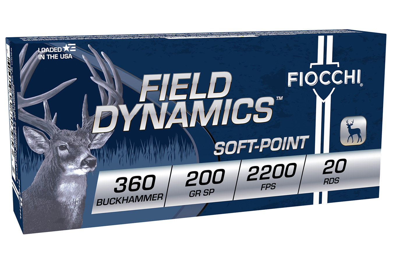 Fiocchi 360 Buckhammer 200 gr Soft Point Field Dynamics 20/Box