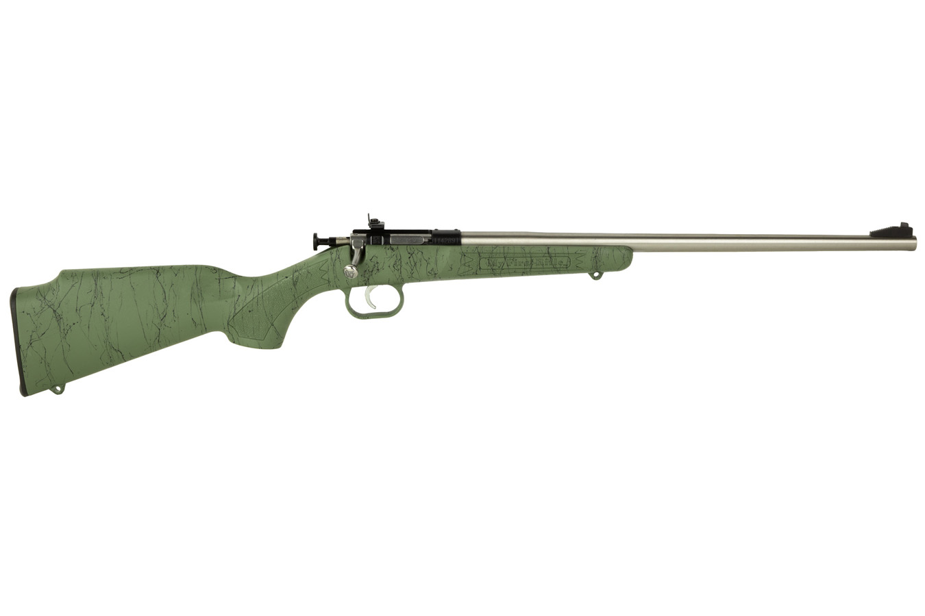 Keystone Crickett 22 LR Bolt Action Rifle with Green and Black Webbing Finish