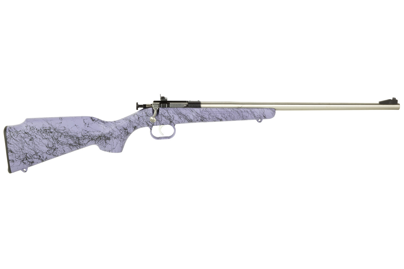 Keystone Crickett 22 LR Bolt Action Rifle with Purple and Black Webbing Finish