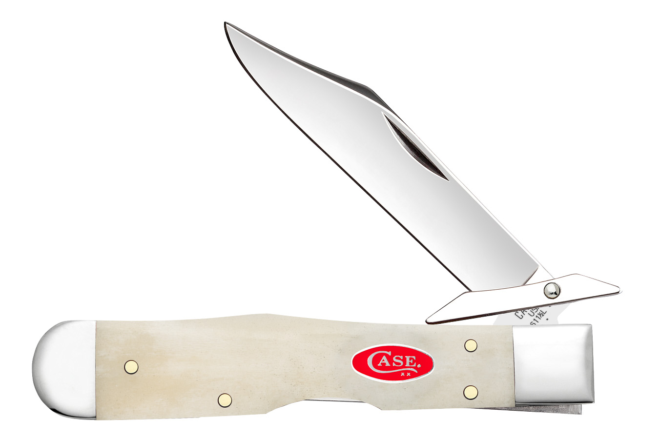 Wrcase Smooth Folding Pocket Knife - Natural Bone Cheetah Cub