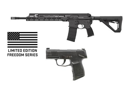 SIG SAUER G3 FREEDOM PACKAGE 5.56MM 30RD MAGAZINE(1) 16` THREADED BARREL W/P365 9MM LUGER 