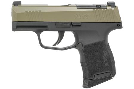 9MM LUGER 10+1 3.10` BLACK BARREL, MOSS GREEN STAINLESS STEEL RMSC FOOTPRING