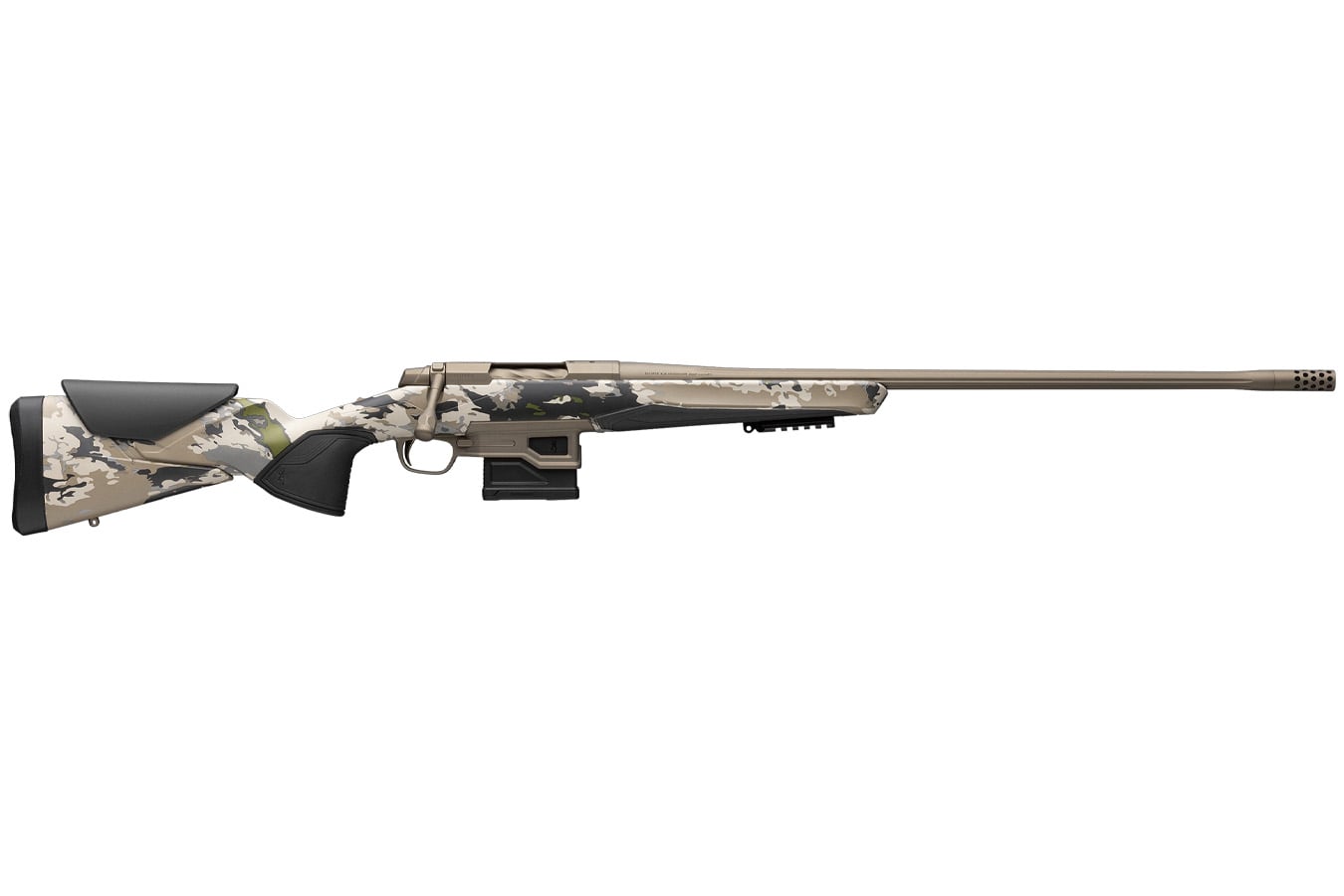 Browning X-Bolt 2 Speed Long Range SR 6.5 Creedmoor Bolt Action Rifle with Bronze Bronze Barrel and Ovix Camo Finish