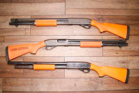 ODRC 870 POLICE MAGNUM 12GA SYNTHETIC ORANGE 20IN EXTENDED TUBE USED