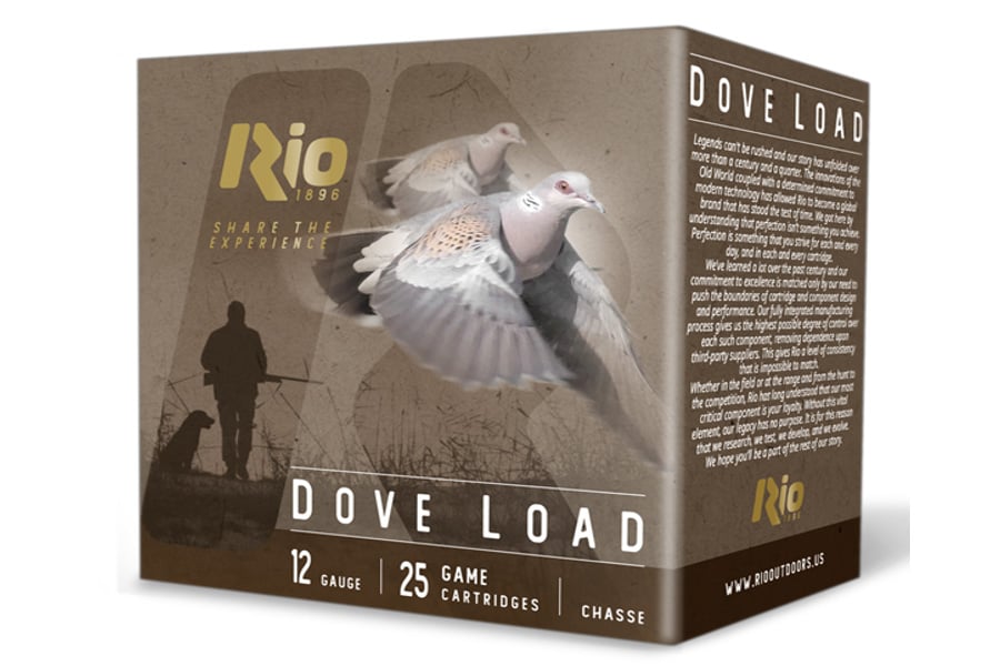 RIO RIO RDL328     DOVE LOAD 12G  2-3/4  8       25/10