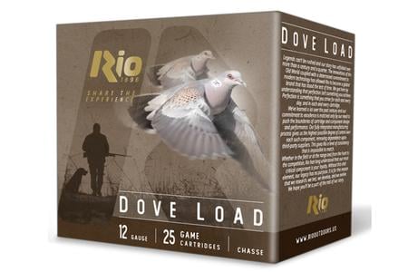 RIO RDL328     DOVE LOAD 12G  2-3/4  8       25/10