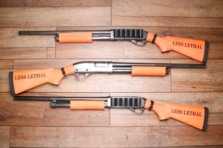 ODRC REMINGTON 870 WINGMASTER 12GA 20 INCH BARREL LESS LETHAL ORANGE STOCK USED