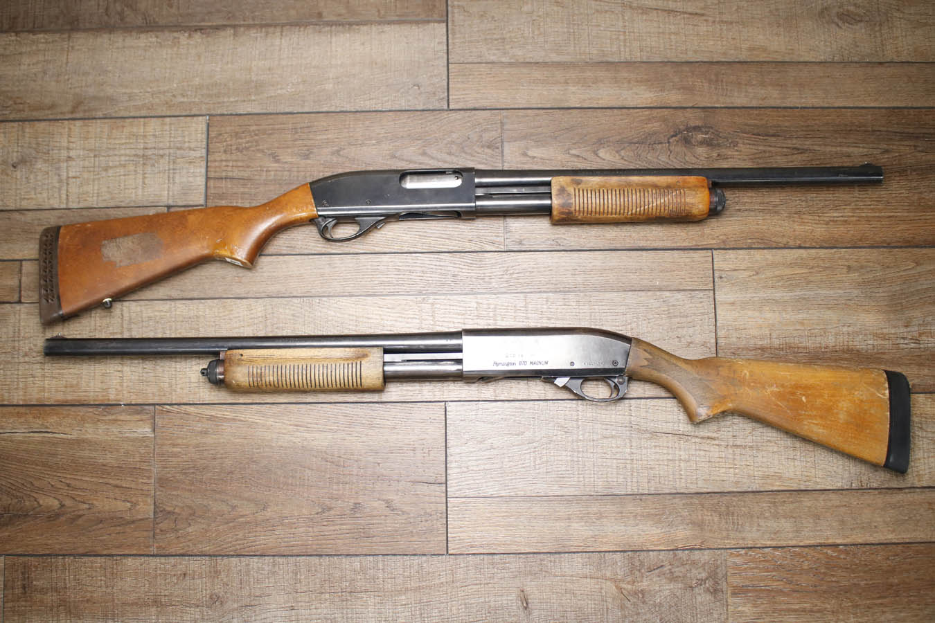 Remington 870 Magnum 12GA Police Trade-In Shotgun with Wood Stock