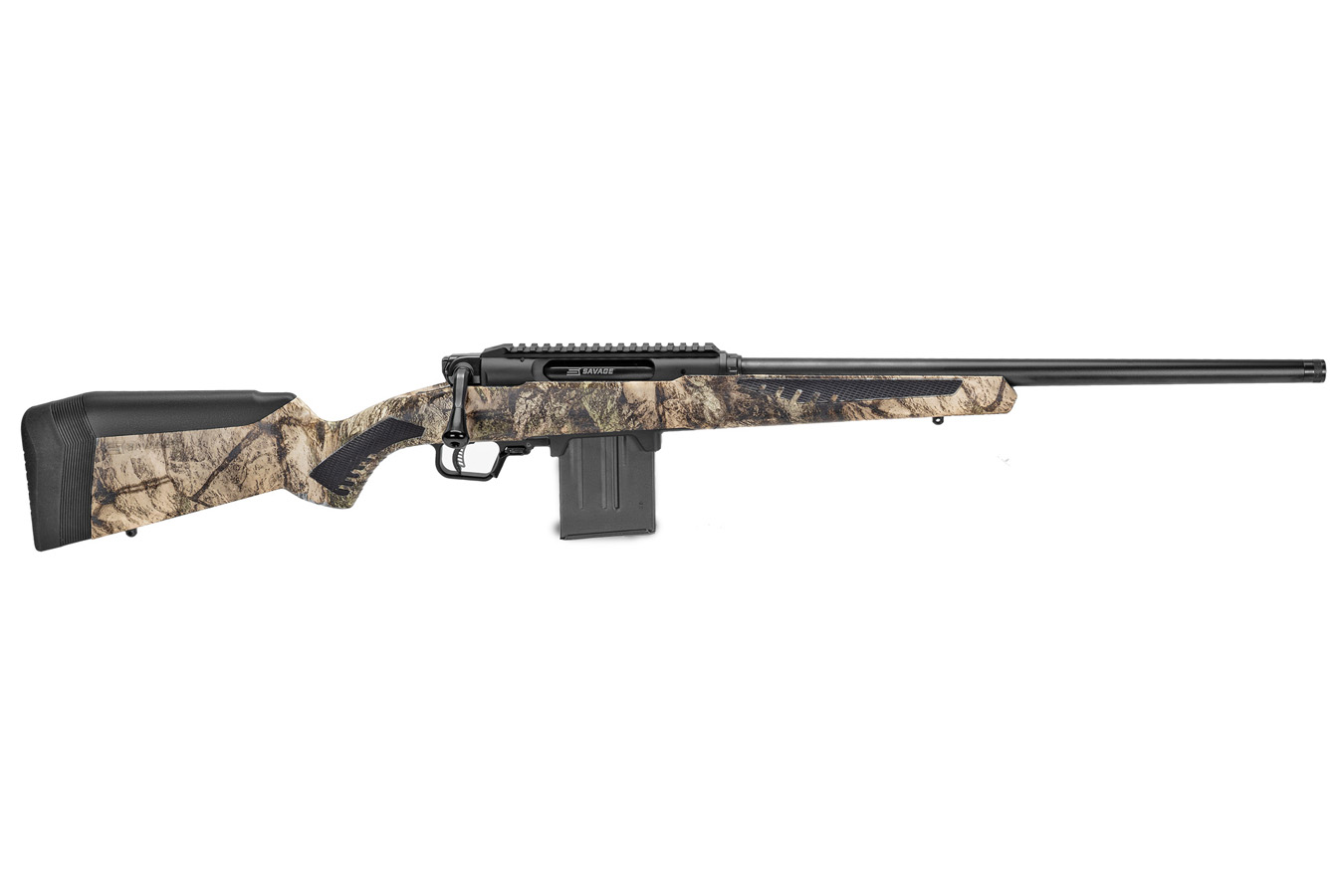 Savage Predator 22-250 Remington Bolt Action Rifle with Mossy Oak Terra Gila Camo AccuStock