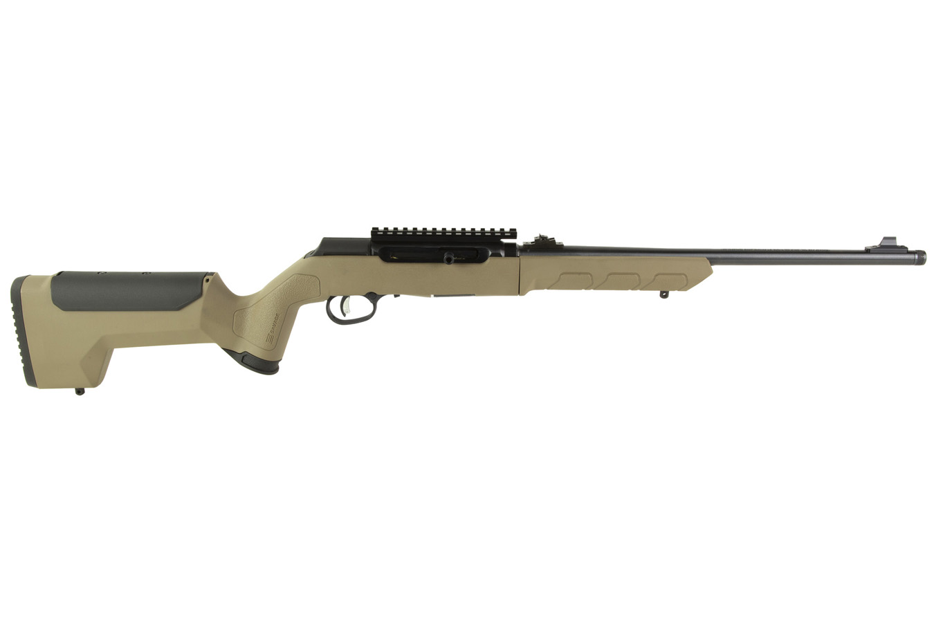 Savage A22 Takedown 22 LR Semi Auto Rifle with Flat Dark Earth Stock