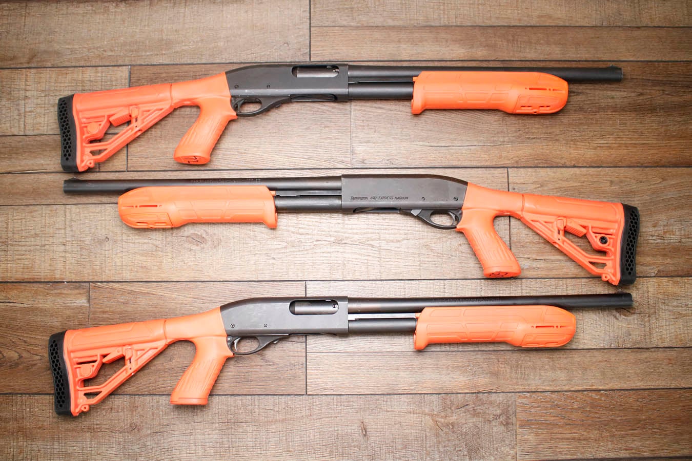 No. 34 Best Selling: REMINGTON ODRC REMINGTON 870 EXPRESS MAGNUM 12 GA SYSNTHETIC ORANGE PISTOL GRIP USED