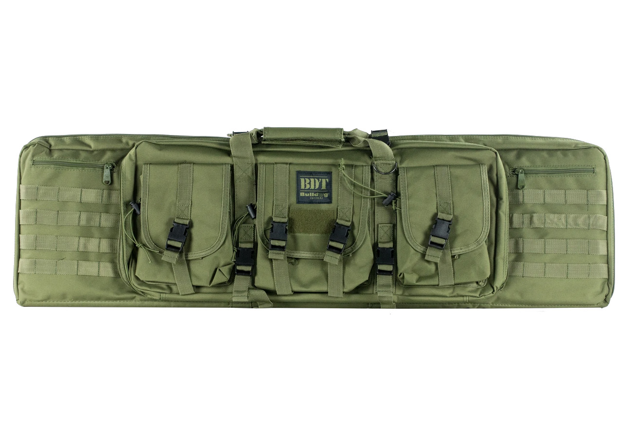 Bulldog 37 Inch Double Tactical Rifle Case Green