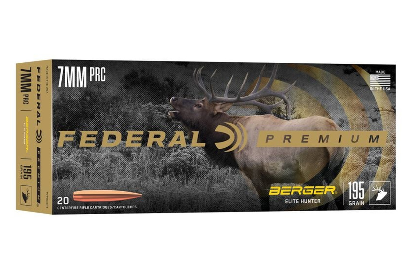 Federal 7MM PRC 195 Grain Berger Elite Hunter 20/Box