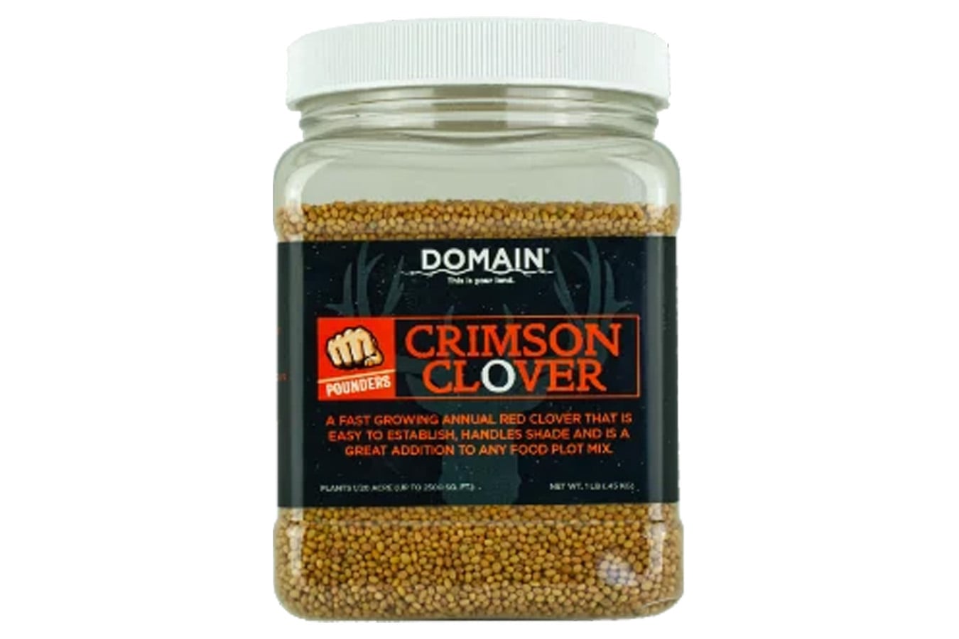 Domain Outdoors Crimson Clover Food Plot Seed - 1 lb