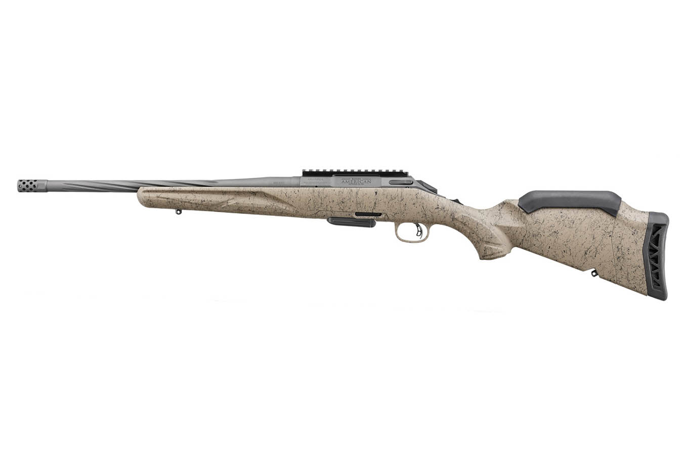 Ruger American Gen II Ranch 5.56mm Bolt-Action Rifle with FDE Splatter Stock