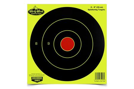 BIR 35950          DIRTYBRD 8 YELW BULLSEYE  50PK