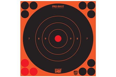 PROSHOT 8B-ORNG-6PK       8 SPLATTER BULLSEYE TRG